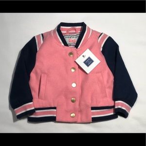 Janie and Jack Baby girl Varsity Jacket